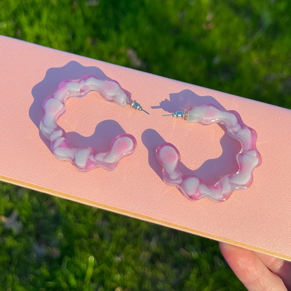 Handmade Y2K Open Hoop Earrings - Picture 2 of 16